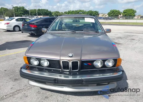 1987 BMW 635 Csi Automatic L6 из США, поврежденный, VIN WBAEC8401H3265720